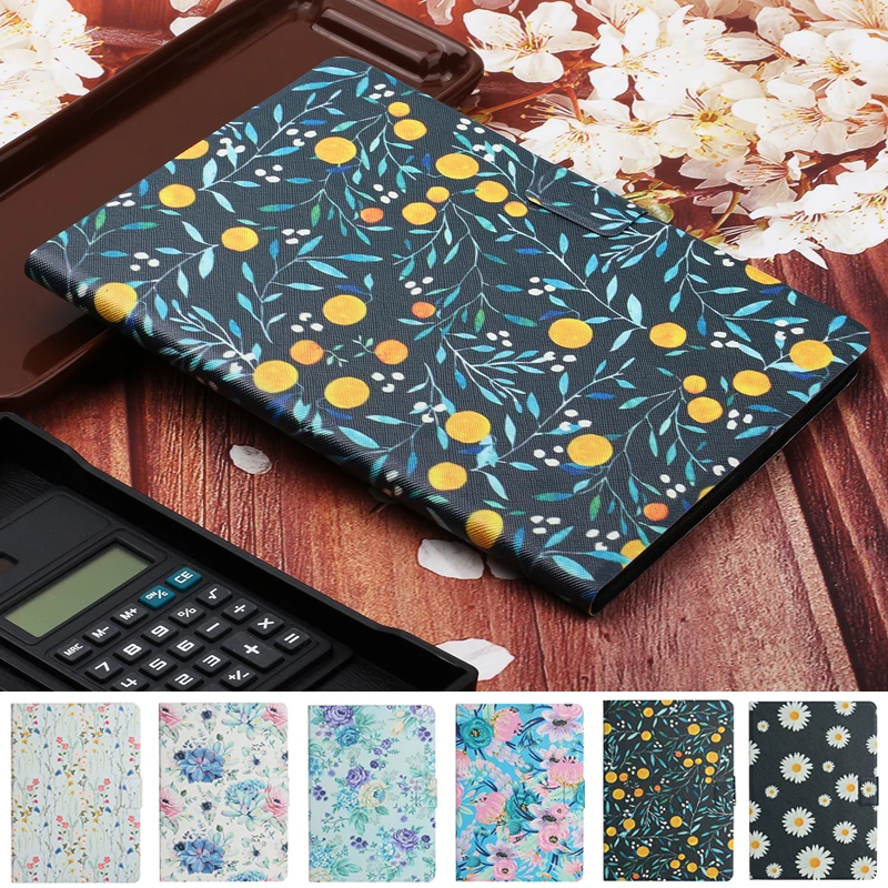 Coque For Samsung Galaxy Tab A 10 1 2019 Case SM-T510 T515 Flower Paint Stand Tablet Funda For Galaxy Tab A 10.1 2019 Case Women