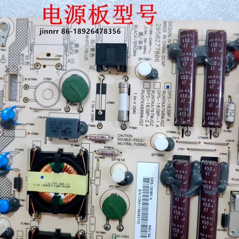 New substitute Professional fast original sharp lcd-60lx830a power board runtka798wjqz dps-183bp a