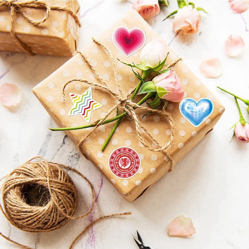 4 Pack Valentine's Day Party Decoration Love Stickers Valentine's Day Holiday Envelope Gift