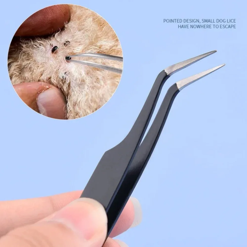 Tick Removal Tool for Pets Stainless Steel Pet Flea Removal Tool 2-in-1 Tick Removal Tool Professional Tick Removal Tweezers Dog image 6