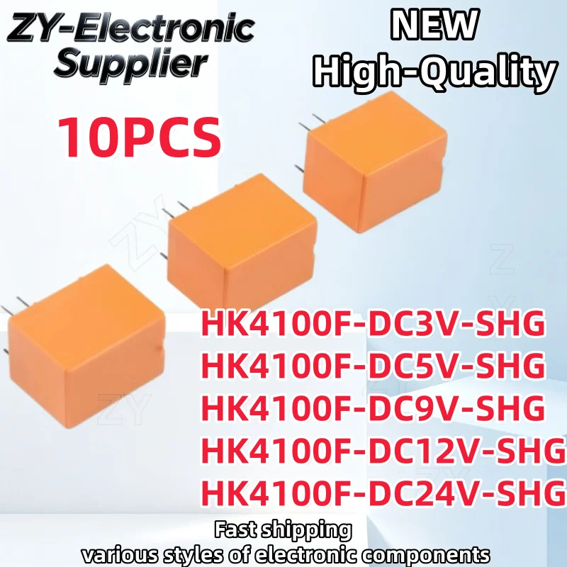 10Pcs HK4100F HK4100F-DC3V 5V 9V 12V 24V-SHG HK4100F-DC3V-SHG HK4100F-DC5V-SHG HK4100F-DC9V-SHG HK4100F-DC12V-SHG HK4100F-DC24V