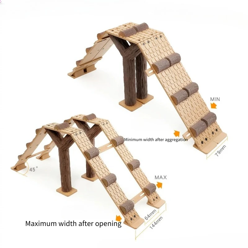 Simulate A Semi-circular Steep Slope Obstacle Track for 1/24 1/30 RC Crawler Traxxas SCX30 Diy Parts view 4