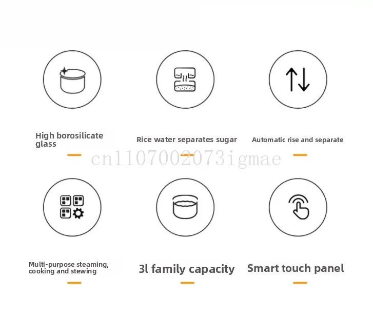 3L Rice Cooker Sugar Controlled Multi Cooker Household Intelligent Health Pot Panela Eletrica De Arroz
