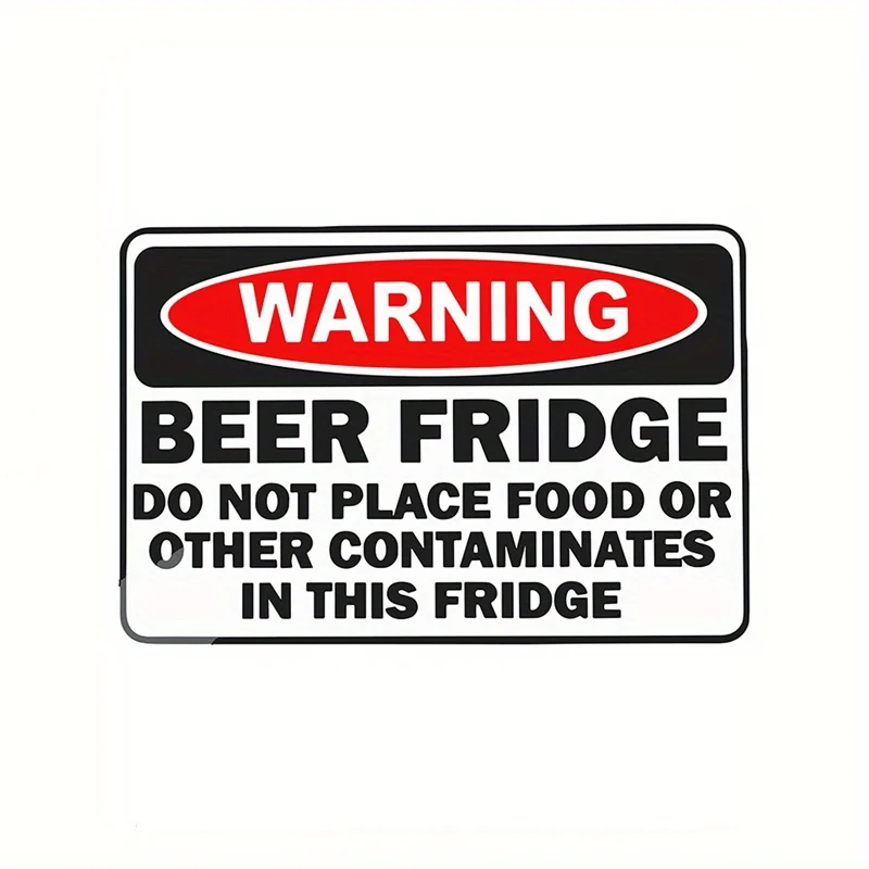 Beer Fridge Warning Talisman Vinyl Sticker Universal Decals For Laptop Truck SUV Motorcycle Van Wall Mug Boat Auto Decor