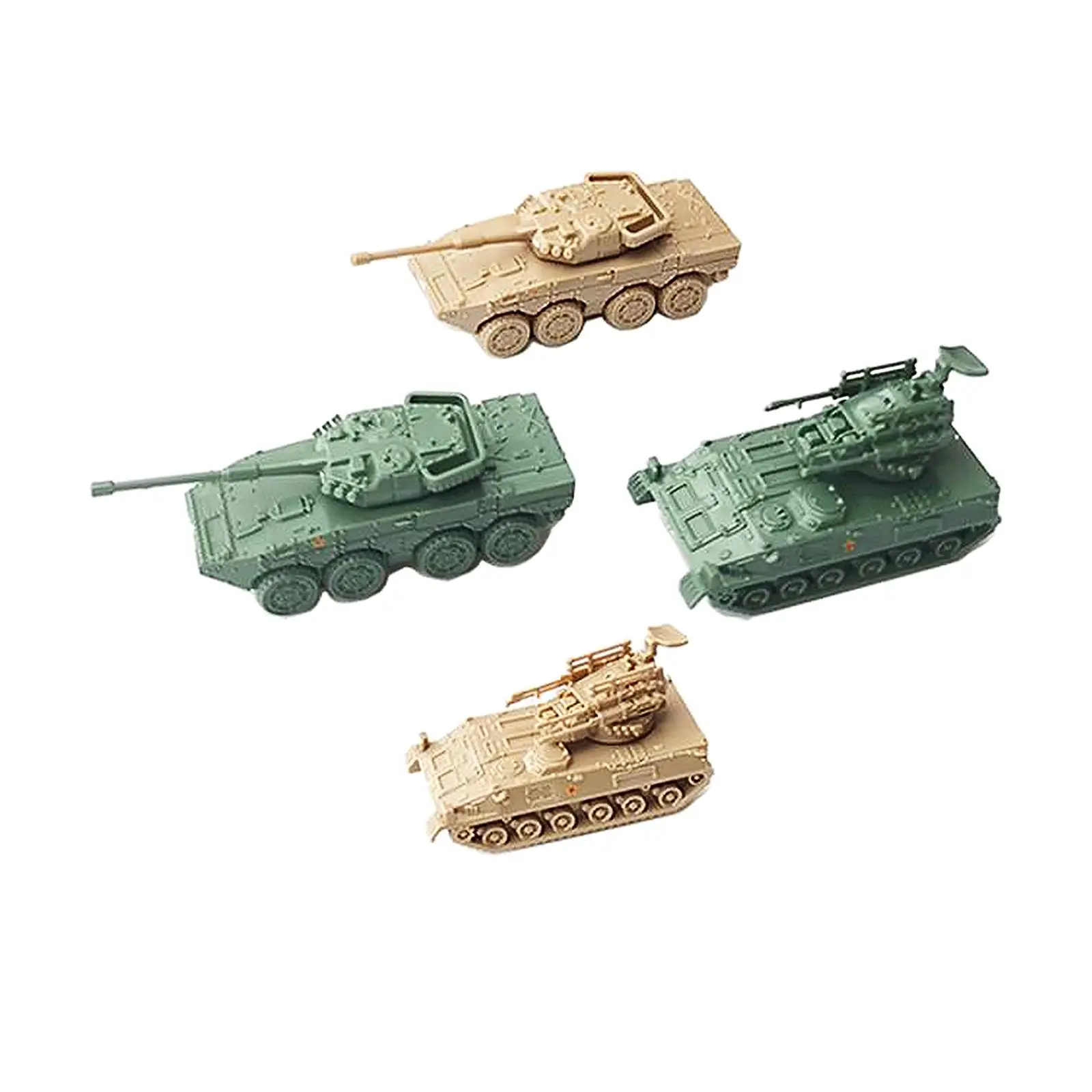 Simulação 1/144 Kits de modelo de tanque Brinquedos infantis colecionáveis