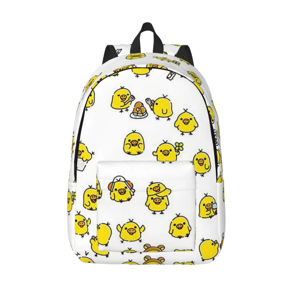 

Cute Kiiroitori Pattern Rilakkuma Student Backpack School Bag Hiking Travel Daypack for Boys Girls Bookbag Shoulder Bags