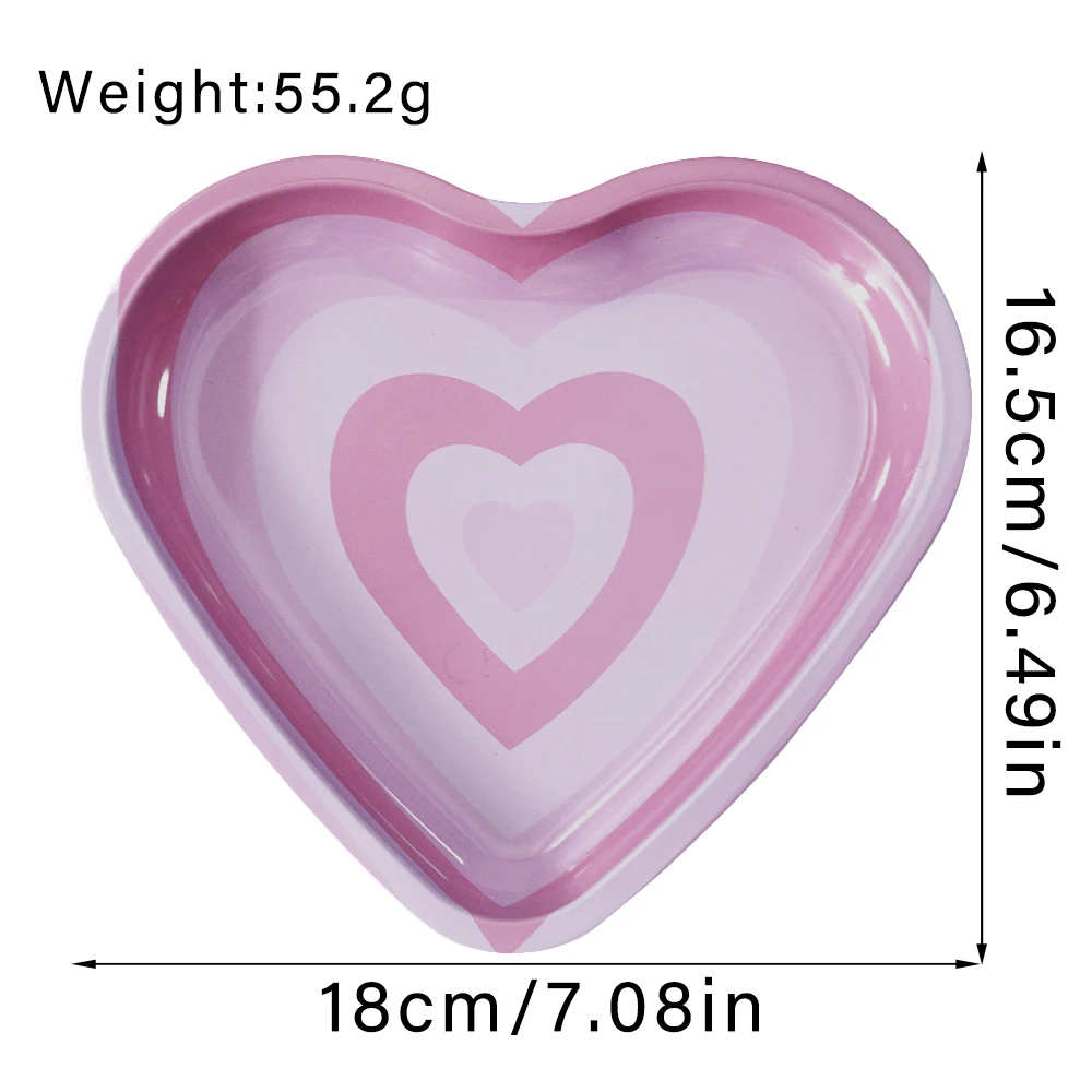 16.5*18CM Metal Rolling Tray Cigarette Paper Sealed Container Heart-shaped Tube MINI Paper Tips Smoking Accessories