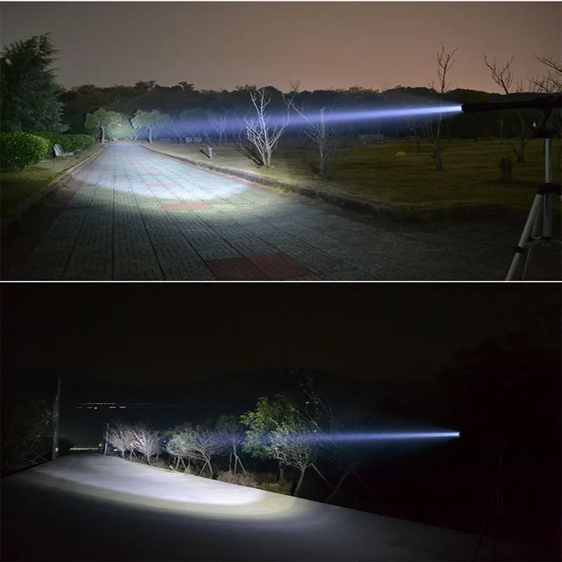 Baseball Bat LED Flashlight Super Bright Q5 Outdoors Camping  Emergency Self Defense Flashlight Stick Anti Riot Safety Baton