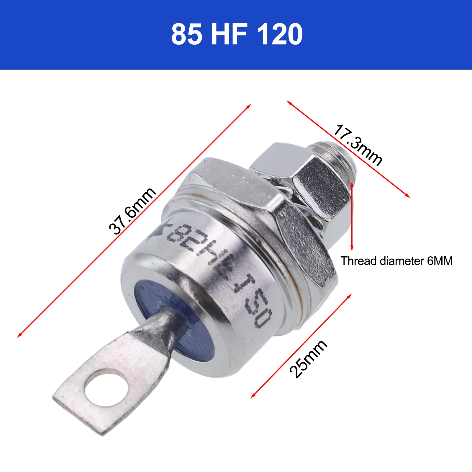 85HF120 and 85HFR120 85A 1200V Diodes with for stud Mount Design for Industrial Power Supplies and Machine Controls