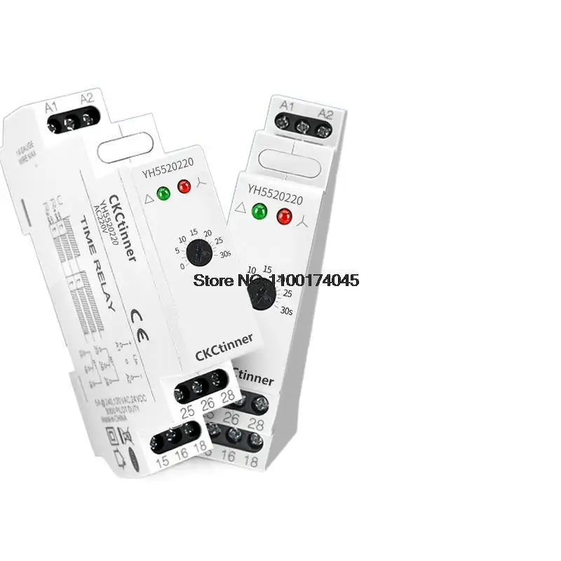 Star Triangle Time Relay 220V/380V Motor Type Adjustable Guide Star Triangle Starting Control Time