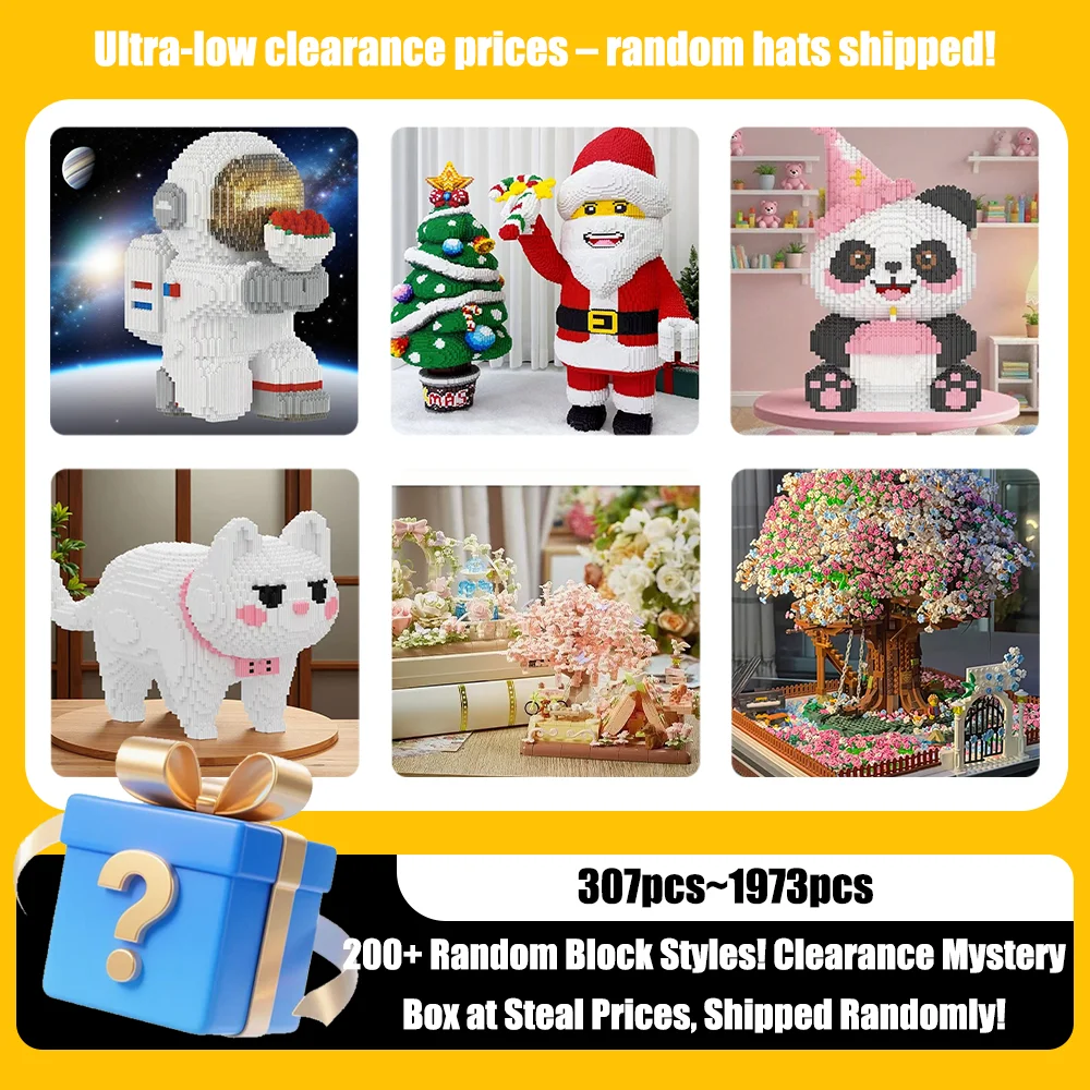 Random theme building block blind boxes, an educational and stress-relieving surprise, ignite the passion for collecting