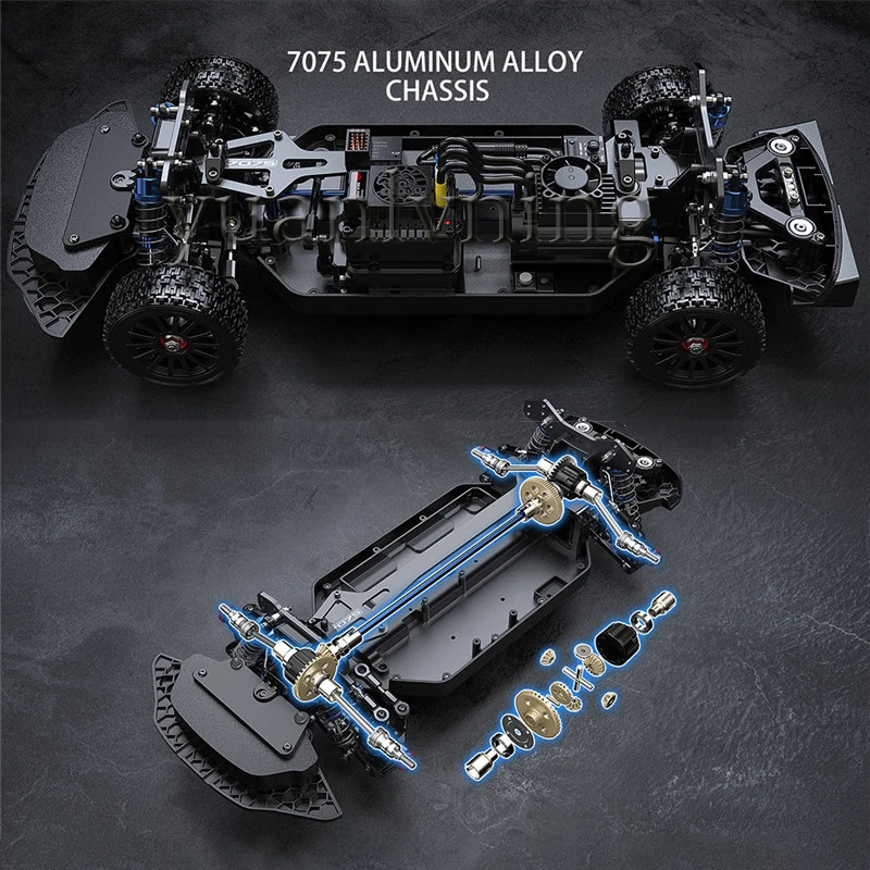 Mjx 10304 motor sem escova carro de controle remoto 1/10 deriva de alta velocidade rc carro de rally fora de estrada modelo de veículo brinquedo para presentes