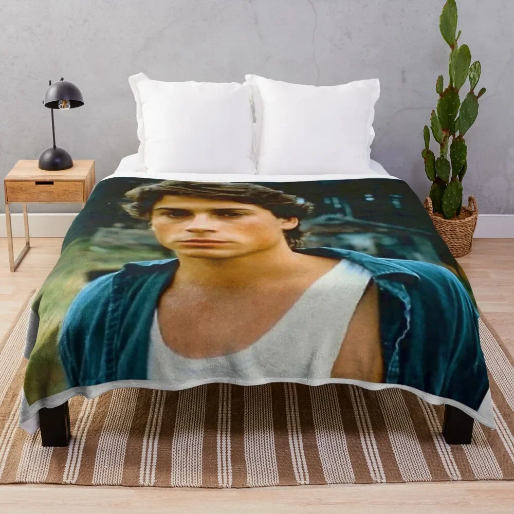 

Rob Lowe Throw Blanket Plaid on the sofa Giant Sofa Softest Blankets