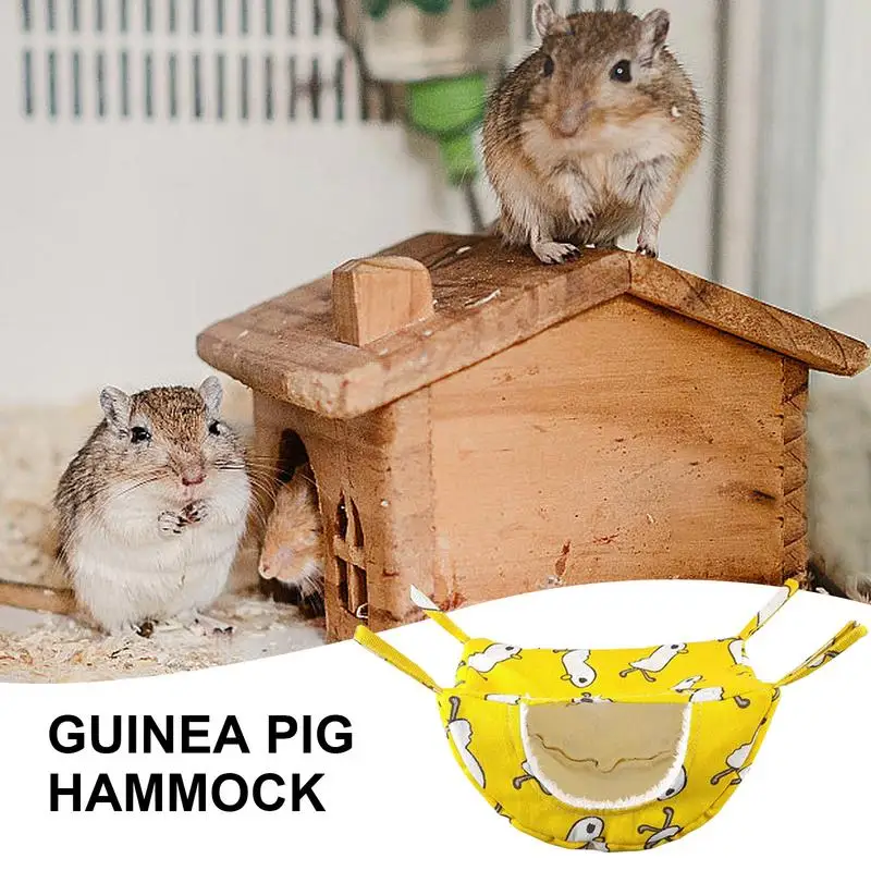 Ferret Hammock Winter Warm Guinea Pig Hammock Hanging Bed Small Pets Cage Accessories For Parrot Ferret Squirrel Hamster