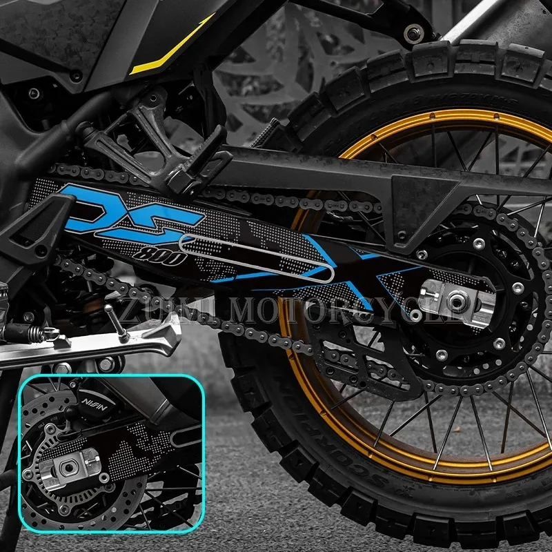 For VOGE DS800X Rally 2025-2026 Model, Rear Rocker Arm Decal Protection Sticker, Waterproof Decorative Sticker Modification Part