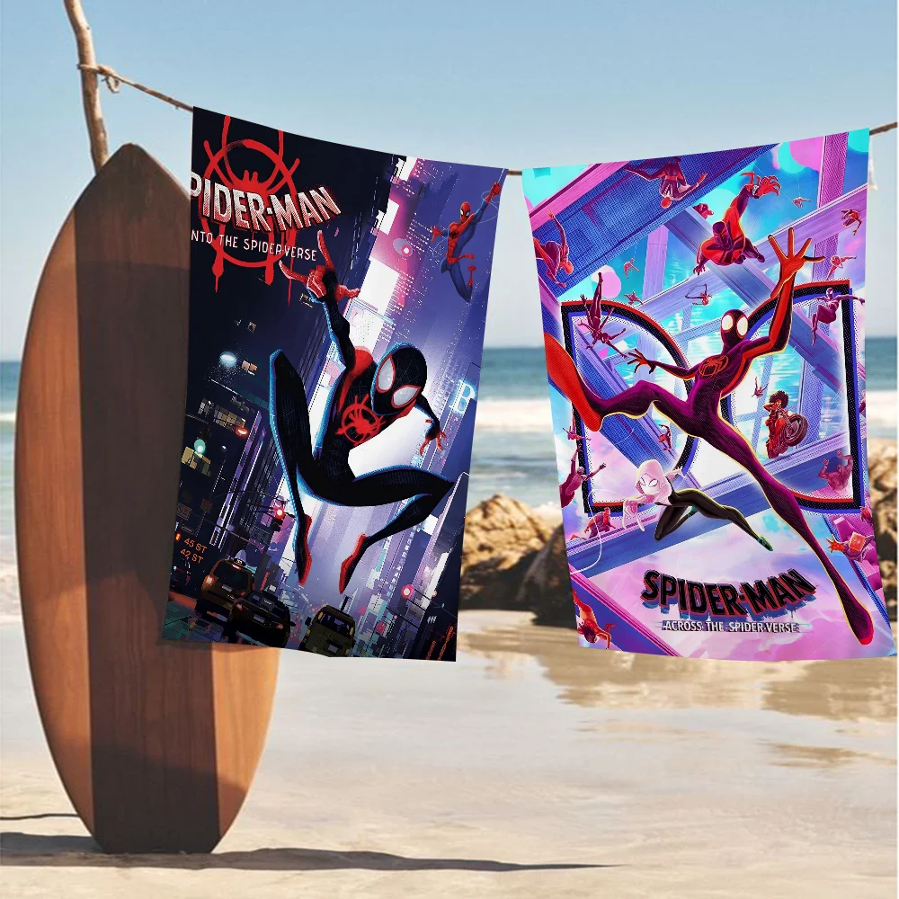 Movie S-spider Beach Towel Cartoon Cute Summer Kids Large Bath Pool Beach Towel Microfiber Absorbent For Swimming Travel