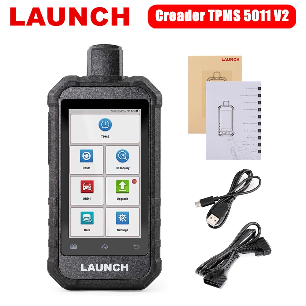 

LAUNCH Creader TPMS 5011 V2 Инструмент активации и диагностики TPMS Обновление WIFI 12 функций сброса