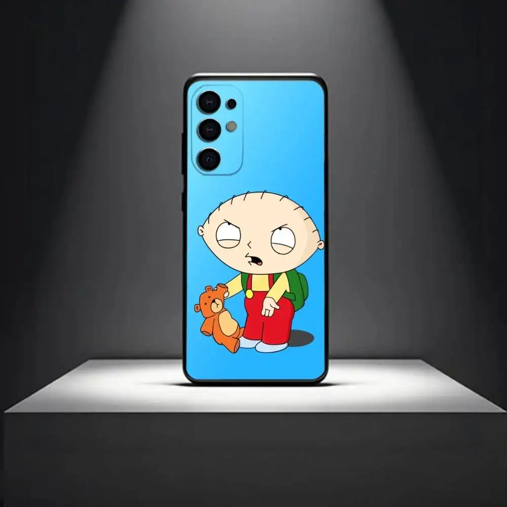 C-Cartoon F-Family Funny Guy  Phone Case For Samsung S 25,24,23,22,30,21,10,9,Ultra,Plus,Lite,FE,4,5 G Soft Black Case