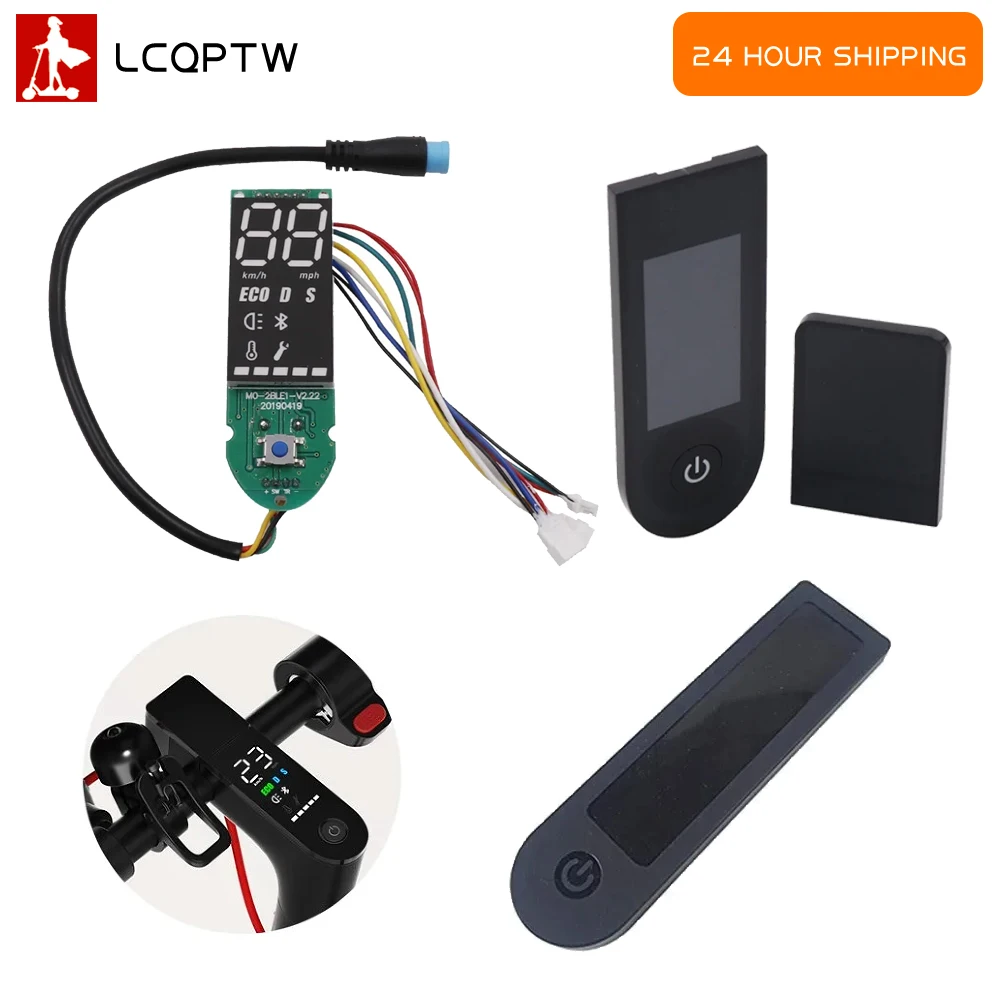 Bluetooth Dashboard with Protection Cover for Xiaomi M365 Pro Electric Scooter Circuit Board BT Display Screen Case Repair Parts