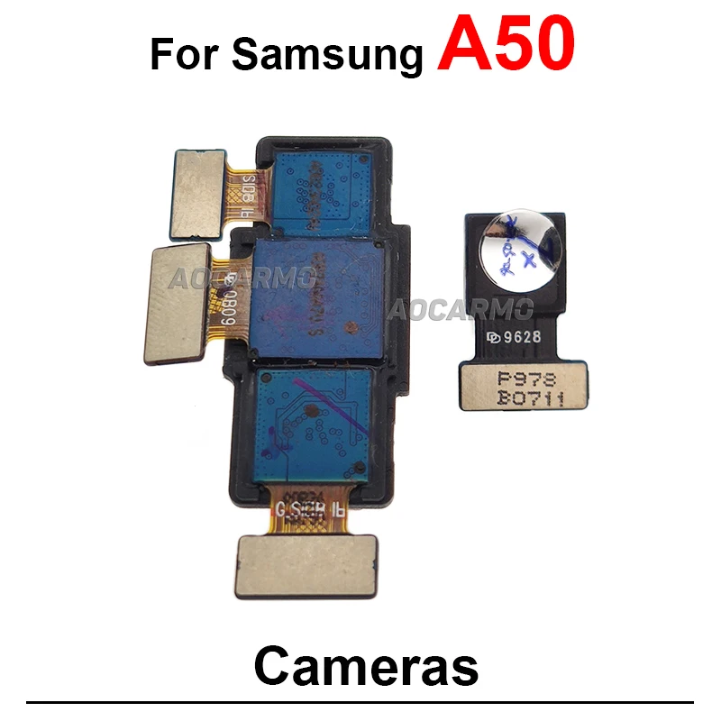 For Samsung Galaxy A52 A72 A51 A71 A80 A50 A40 A20 Front Facin + Back Macro Wide Telephoto Rear Camera Module Flex Repair Parts