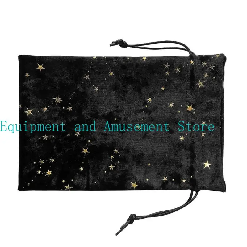 

Y1UC Drawstring Bag Flannelette Jewelry Dices Pouches Board Game Cards Bag Wedding Gifts Packaging Pouches Tarot Storage Bag