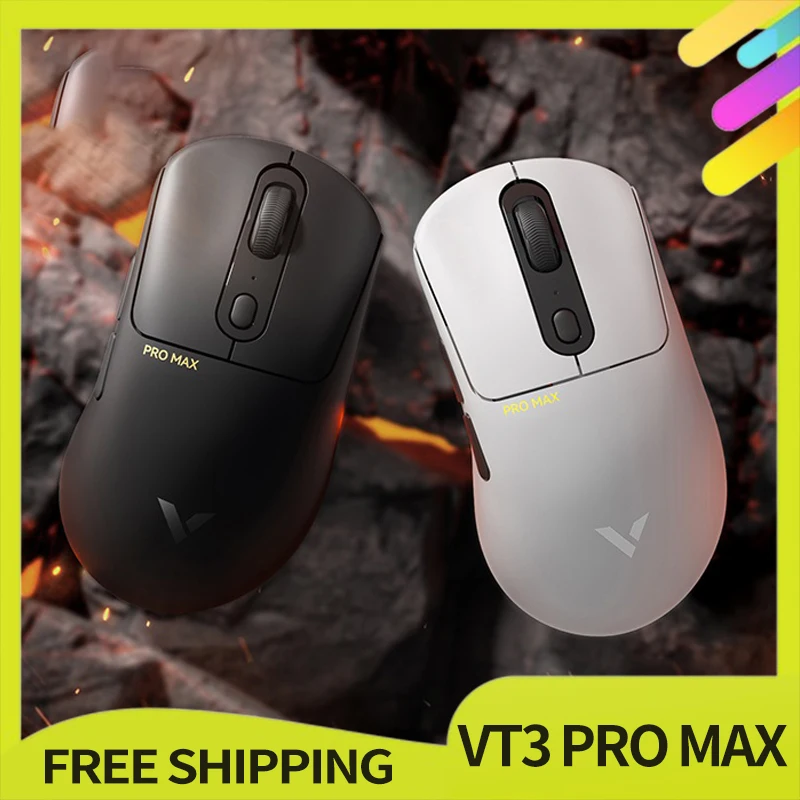 

Rapoo Vt3 Pro Max Mouse Wireless Double Mode Paw3950/3398 Lightweight 4k/8k Mice For Medium Large Hand Shape Pc Gamer Accessory