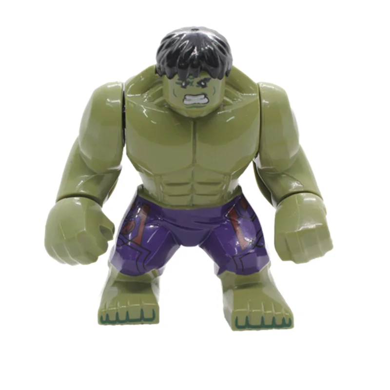 Marvel 3D Mini Block Hulk, Superhero Marvel Character Model Mobile Doll Children's Puzzle Assembly Block Toy Gift