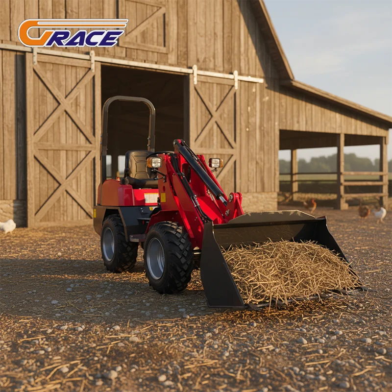 

1 Ton Wheel Loader EPA Certified Mini Loader Farm Use High Efficiency Factory Direct Supply