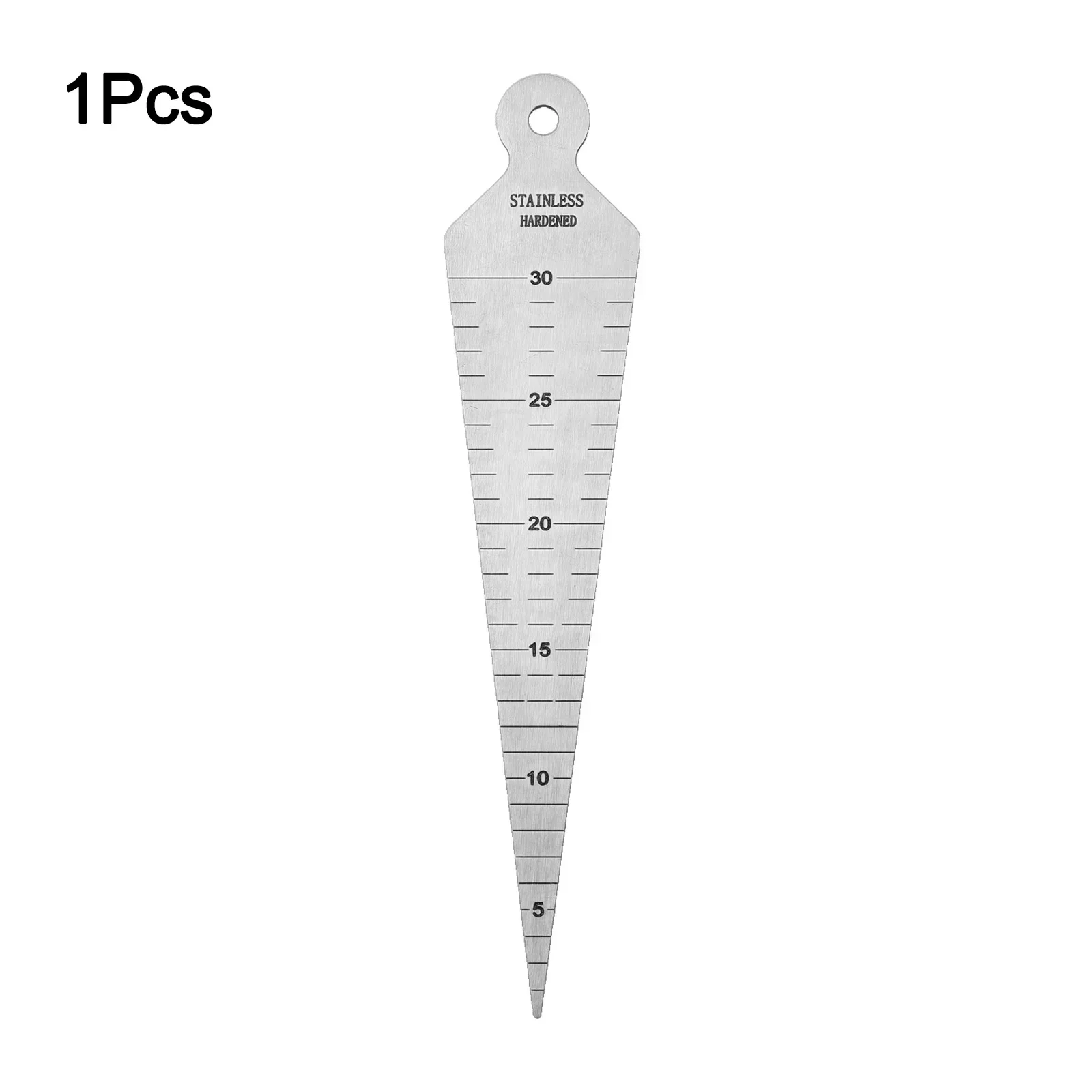 

1pc 5-30mm Taper Gauge Wedge Feeler Gauge Stainless Steel Gap Hole Measurement Wedge Aperture Scale Measuring Tool