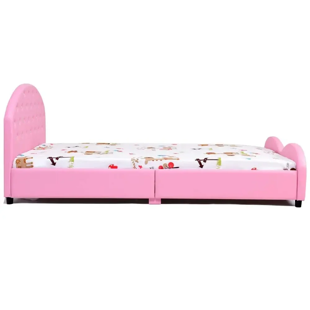 Children Bedroom Furniture Upholstered Toddler Beds pink Luxury Kids Bed