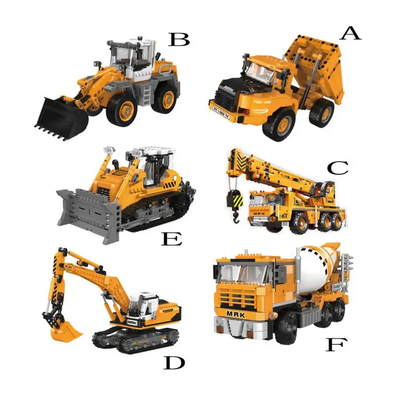 Engineering Vehicle Series Bricks Toys High tech Bulldozer Excavator Construction Equipment Model Building Blocks Kids Gift