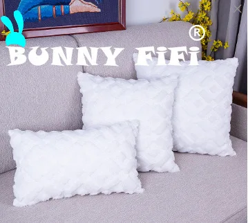 Minimalist Style Plush Embroidered Cushion Cases Warm Velvet Pillow Cover 45x45cm Decorative Pillow for Sofa Bedroom Living Room