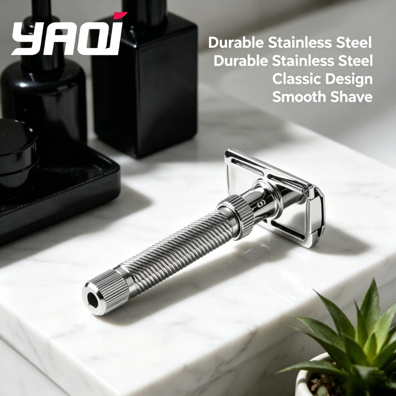 

2026 Hot Sale！YAQI Ultima Slope Stainless Steel Adjustable Slant Head Mens Safety Razor