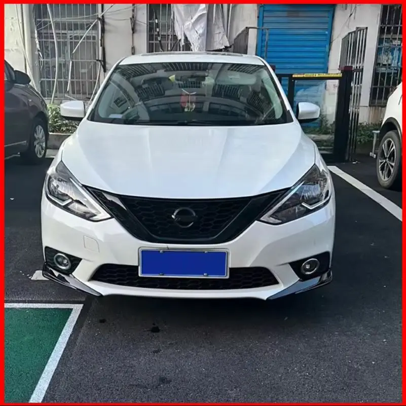 

For Nissan Sentra 2016-2019 Both Side Front Bumper Decorative protection Cover Trim Car Styling Auto Accessories