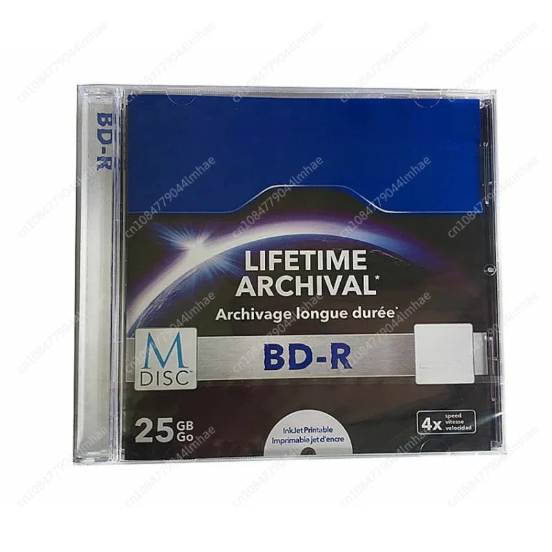

5 шт. Verbati m MDisc M-Disc Blu Ray BDR Blu-Ray Disc BD-R 25 ГБ пожизненный архивативный встраиваемый материал для печати 4X Archivage Longue Duree
