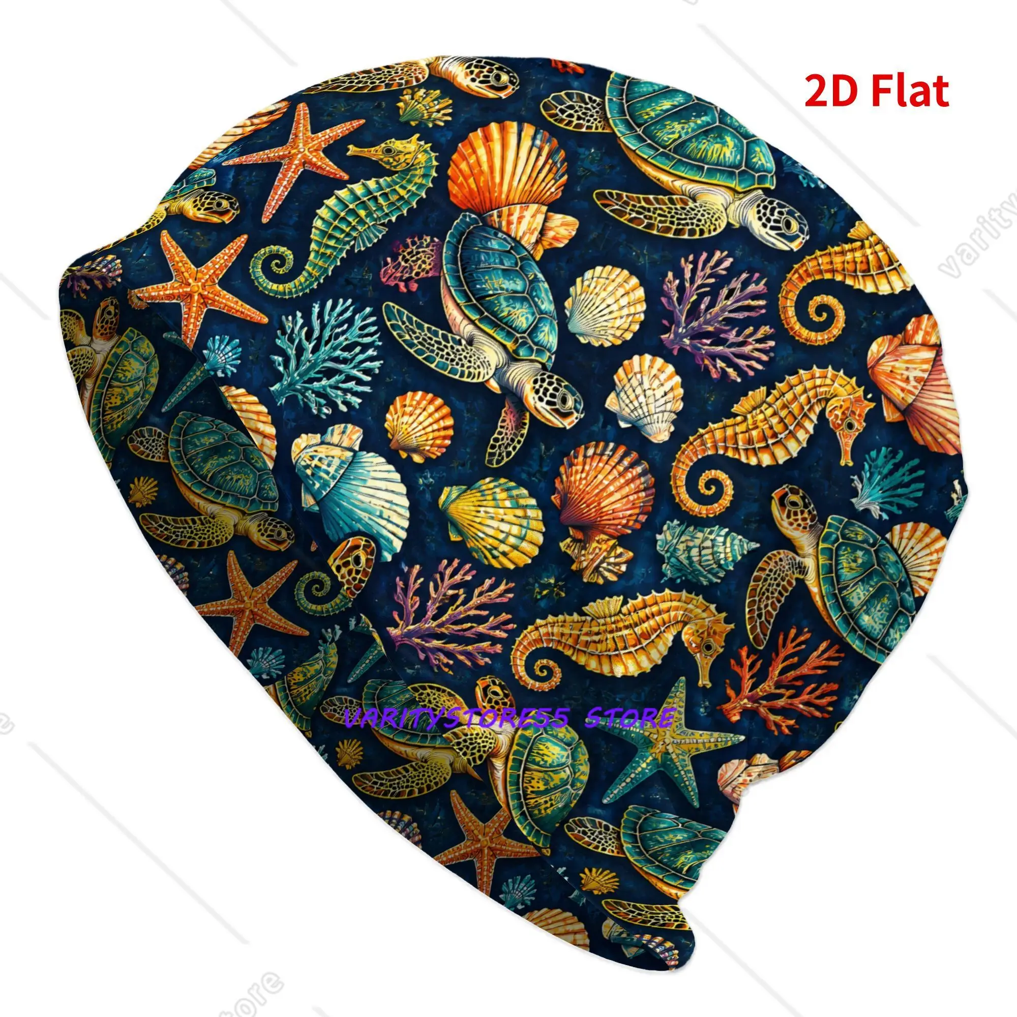 Marine Life Ocean Men'S Novelty Skullies Beanies Hat Fashionable Skull Cap for Outdoor Activities & Casual Wear