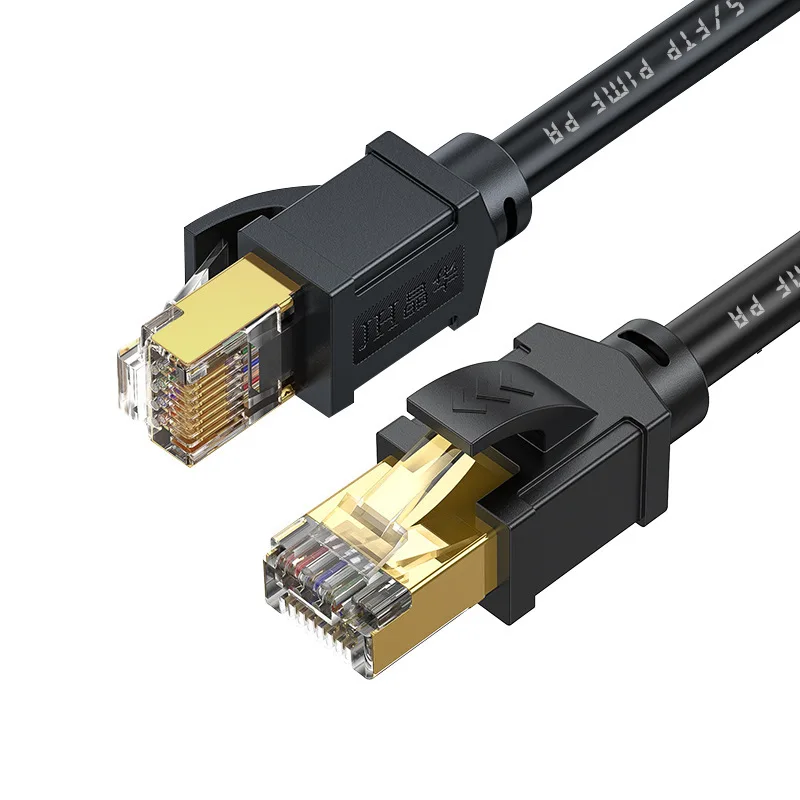 

0.5m/1m/2m CAT8 Network Cable 40Gbps Ethernet Wire Double Shield 26AWG Pure Copper Jumper Line for PC Computer Laptop Lan Cord