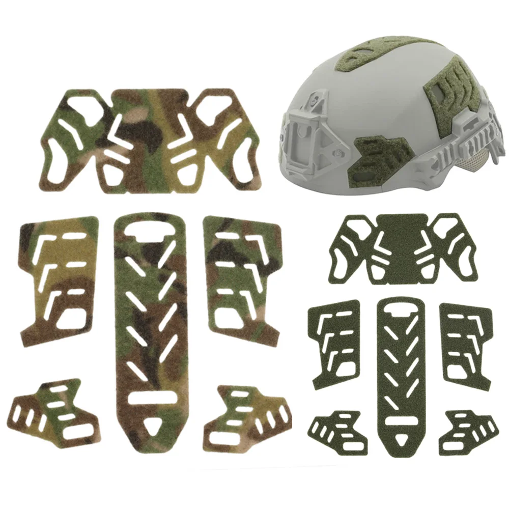 New 6pcs/Set Skeleton Style Tactical WENDY Helmet Magic Sticker Helmet Patches Hook Loop Fastener Sticky Helmet Accessories