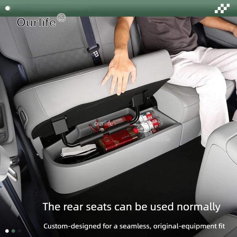 For Leapmotor B03X 2026 2027 Under‑seat Storage Box for Car Interior Auto Under‑Seat Hidden Space Storage Container Accessories