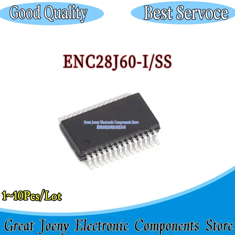 

(1-10 Piece)100% Brand New Original ENC28J60 ENC28J60-I/SS IC Chipset SSOP-28 Bulk Best Price Plastic Casing In Stock
