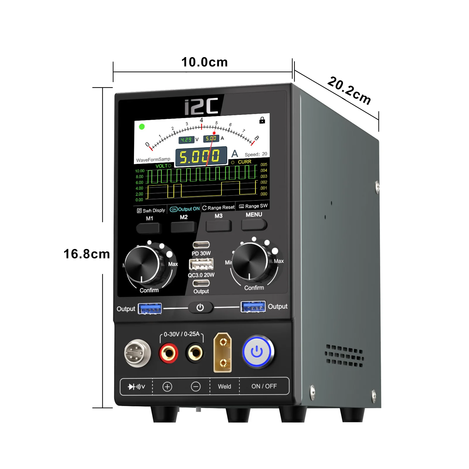 I2C P30S ulepszony cyfrowy zasilacz wielofunkcyjny lutowanie rozlutownica zgrzewanie punktowe telefon komórkowy PCB BGA platforma lutownicza