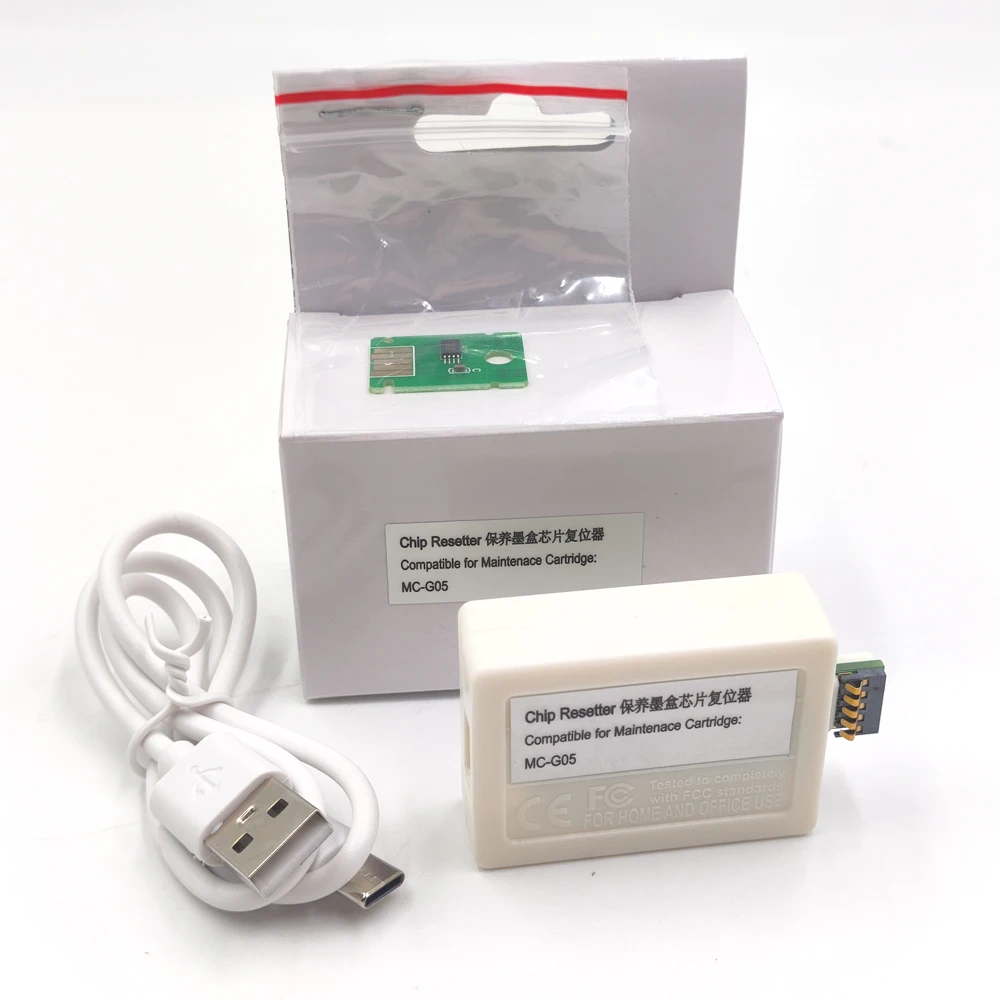 Resett Chip per Canon, collettore di inchiostro di scarto, MC-G05, GX1030, GX1050, GX1080, GX2030, GX2050, GX2080