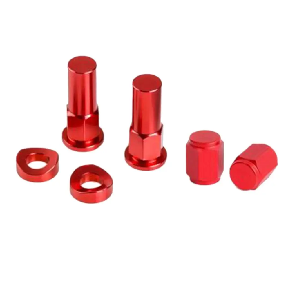 รถจักรยานยนต์ CNC Billet ยางวาล์ว Stem ขอบล็อค NUT CAP Spacer Kit