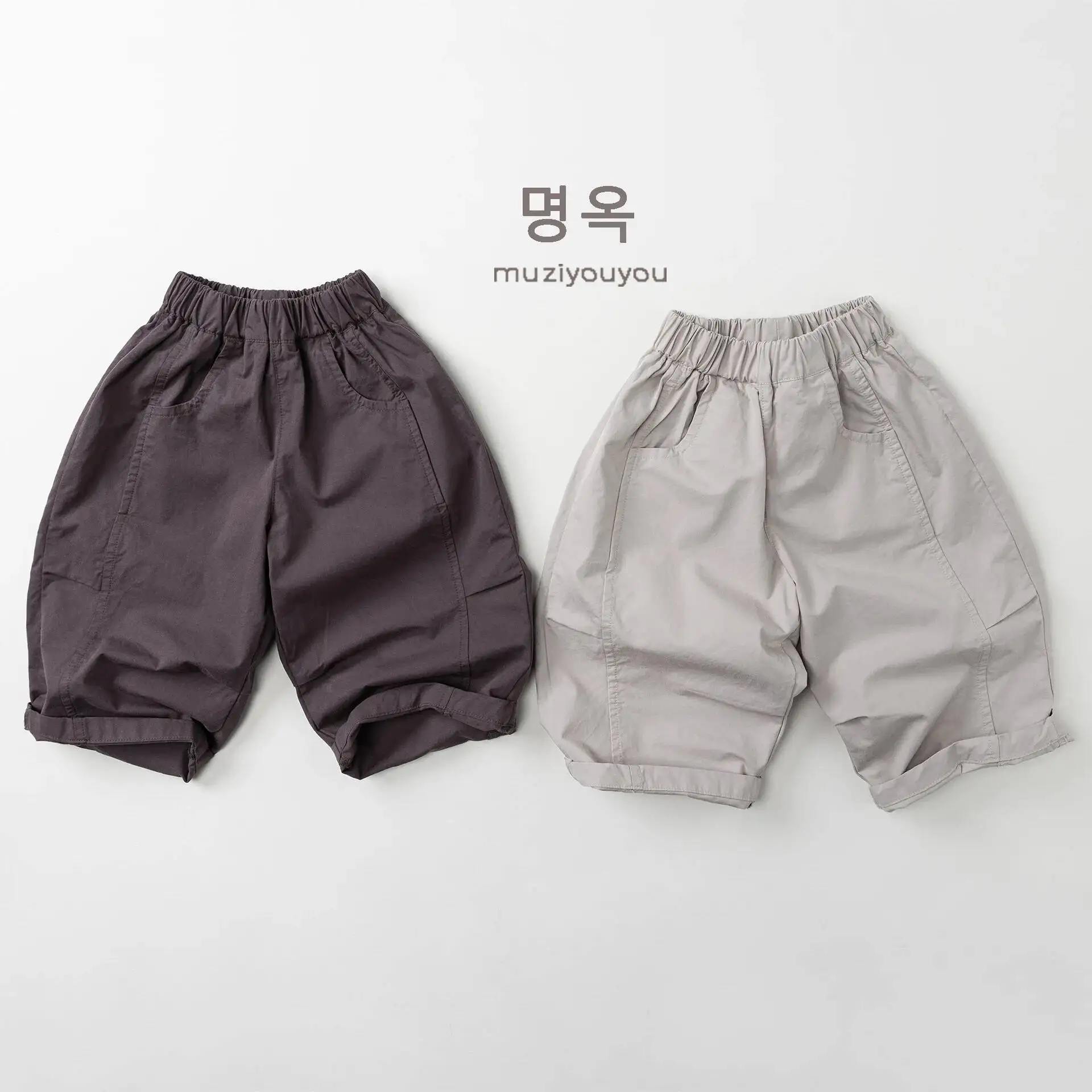 Frühling Sommer Kinderhosen 1-8 Jahre Jungen Mädchen Baumwolle Dünn Gespleißte Lockere Gerade Hosen Koreanische Kleinkind-Hosen für Kinderkleidung – Detail 7
