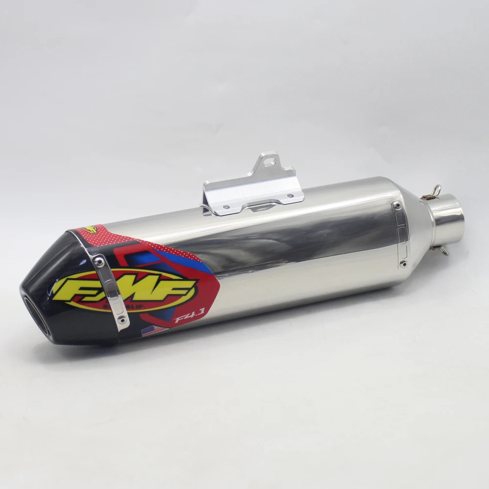 Inlet 51mm Motorcycle FMF 4T Exhaust Pipe Muffler with Removable DB Killer