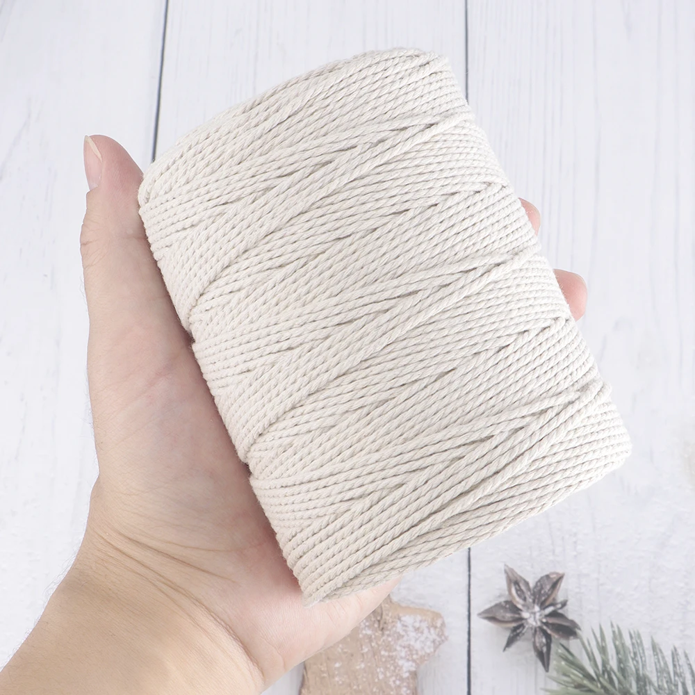 Twisted Cord Thread Braided String for DIY Bohemian Wall Hanging Tapestry Wedding Arch Garland Home Decor Hand Knitting Threads