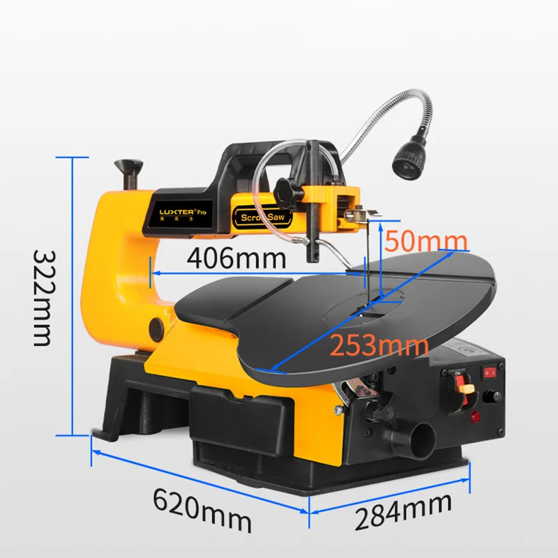 

Woodworking DIY Table Angle Cutting Curve Saw Electric Jig Saw Bench Saw 16 inch Speed Adjustable Cutting Machine Table Saw