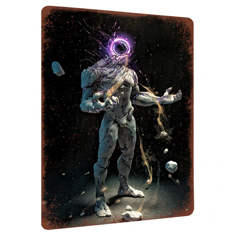 Abstract Cosmic Guardian Metal Wall Art Creative Home Decor Living Room Decorative Hanging