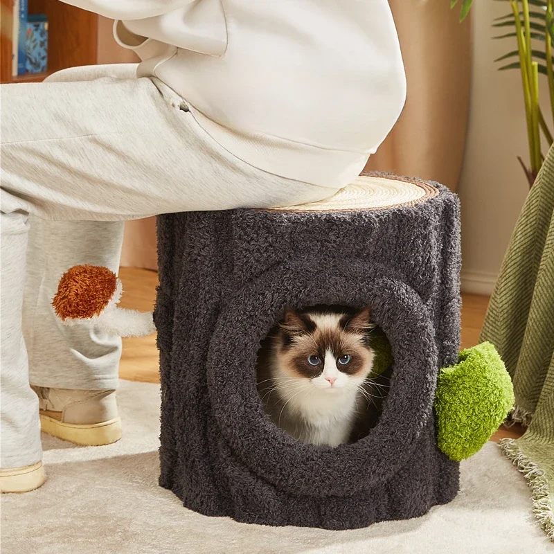 Designers Originality Cat Tree Modern Stool Hotel Cat Scratching Post Climbing Wall Sisal Rope Pet Products Árbol Gato FYCT