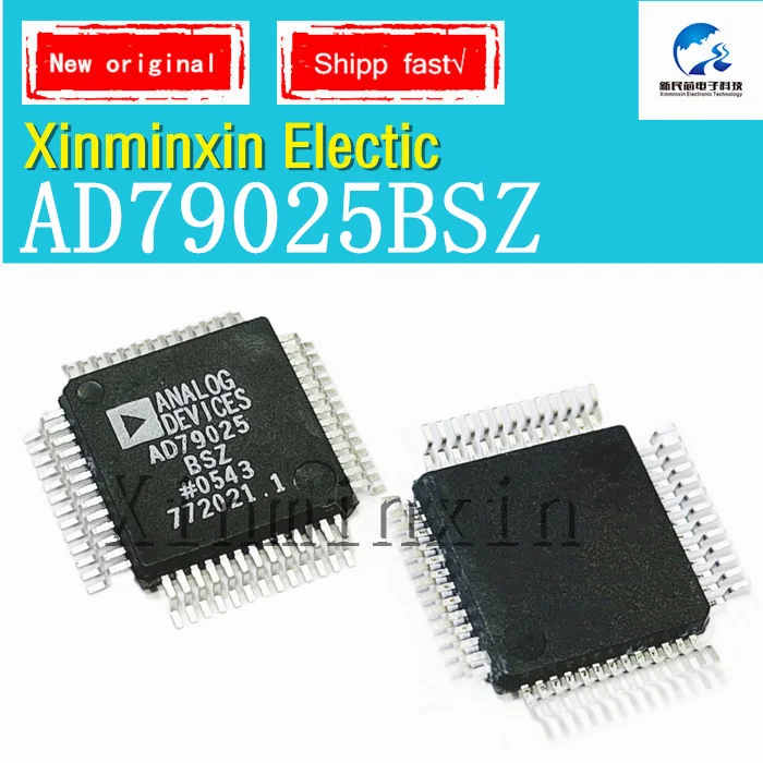 Chip SMD IC original, AD79025BSZ, AD79025BS, AD79025, QFP52, novo, em estoque, 1Pc Lot